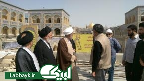 بازدید عضو شورای نمایندگی رهبری در دانشگاه‌ها از صحن حضرت زهرا (س) در نجف اشرف