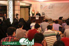 حضور حجت الاسلام والمسلمین رستمی در جمع زائرین دانشگاهی 